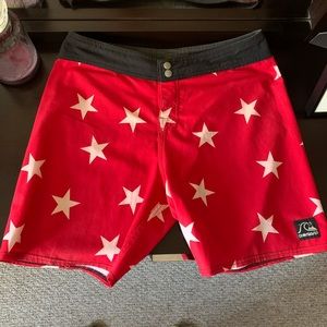 Quiksilver Retro Stars USA Boardshorts.  31.